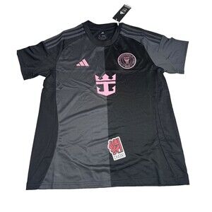 ADIDAS Inter Miami MLS Away Soccer Black Jersey women's XL soccer JI9121 NEW